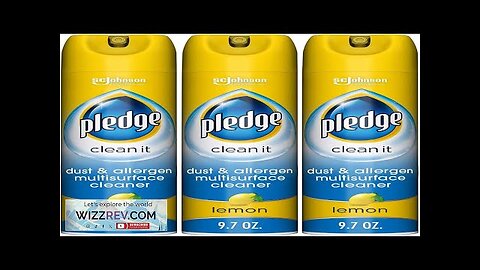 Pledge Everyday Clean Multi Surface Cleaner Aerosol Dust & Allergen Lemon 9.7 Review