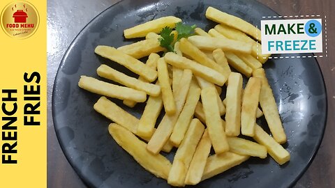 Super Delicious Frozen Potato Fries Recipe at Home | How to Freeze Fires Quick and Easy by Food Menu