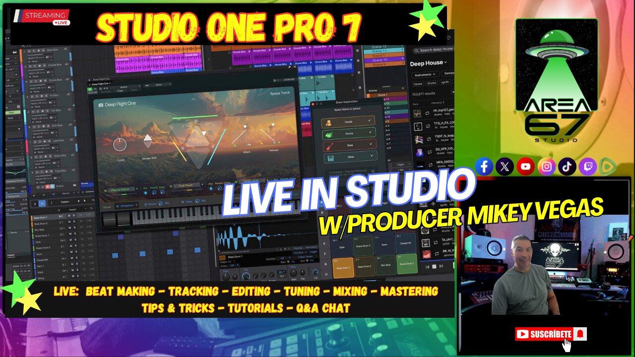 LIVE: Editing, Mixing and some Beat Making w/Producer Mikey Vegas