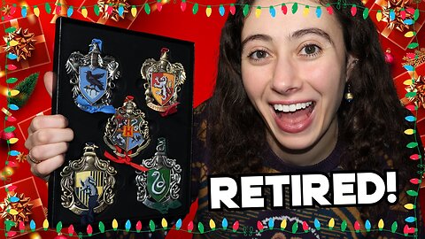 Unboxing Noble Collection: Hogwarts House Crest Tree Ornaments!