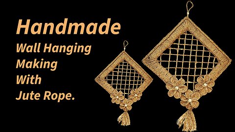 Upcycled Cardboard & Jute Twine Wall Decor | Cheap & Easy DIY Home Project