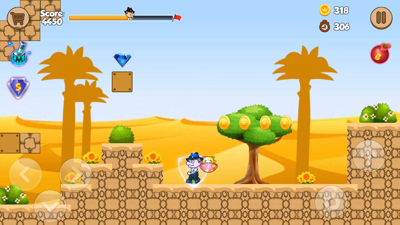 Ted Adventure of Desert Boy - Android Gameplay [10+ Mins, 1080p60fps]