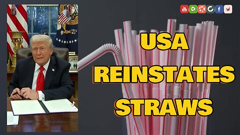 Trump rescinds the ban on plastic straws