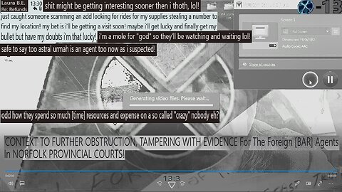 FURTHER OBSTRUCTION/TAMPERING WITH EVIDENCE For The Foreign [BAR] Agents In NORFOLK PROVINCIAL COURT