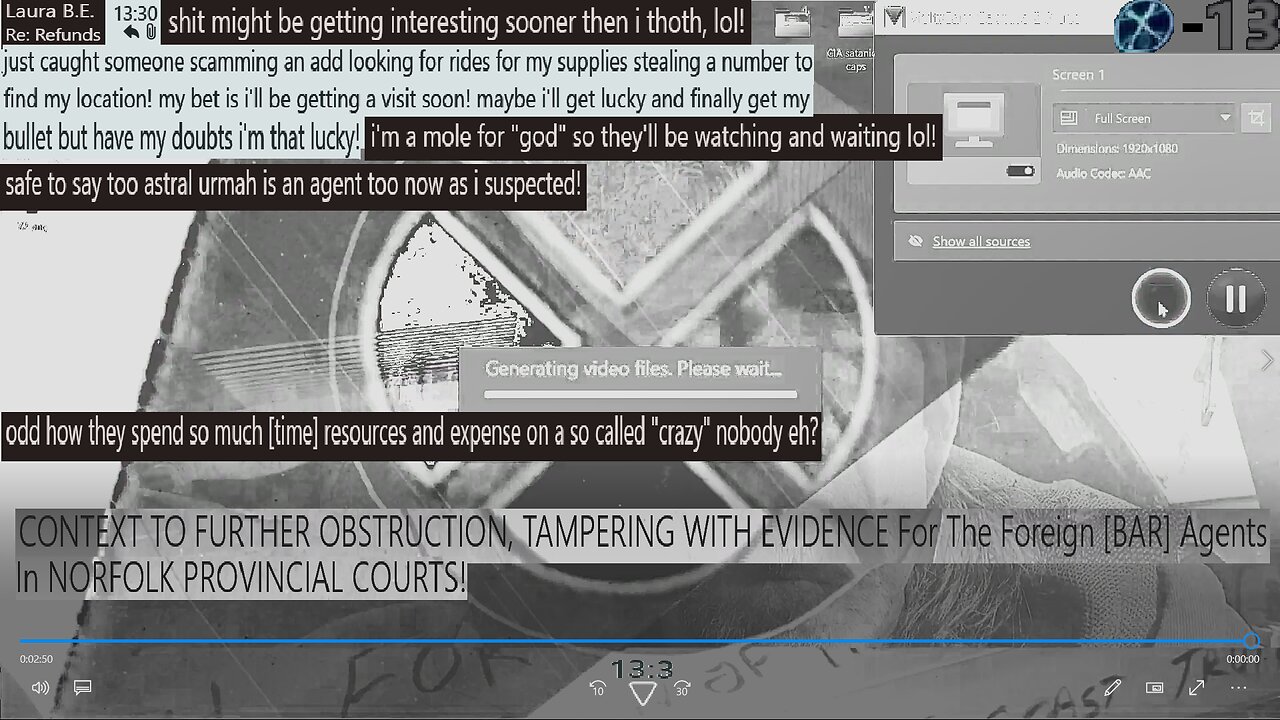 FURTHER OBSTRUCTION/TAMPERING WITH EVIDENCE For The Foreign [BAR] Agents In NORFOLK PROVINCIAL COURT