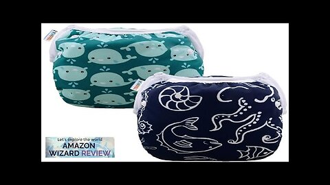 ALVABABY Swim Diapers 2pcs Baby & Toddler Snap One Size Reusable Adjustable Review