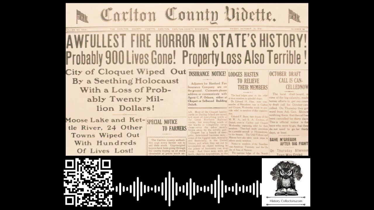 #OnThisDay October 12, 1918: Ashes And Survival