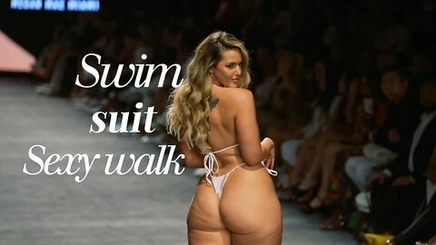 Miami Style Swimwear Catwalk: Curvy Models with Big A** Energy! 🔥 | Sexy & Bold | Hot ladies | Curvy model | Thick Thigs