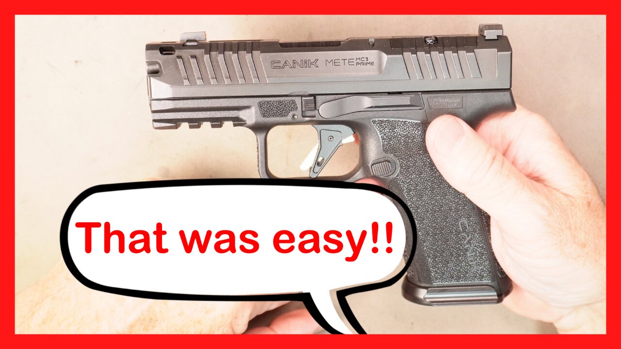 Simple Trick to Fix a Stuck Canik MC9 PRIME Slide