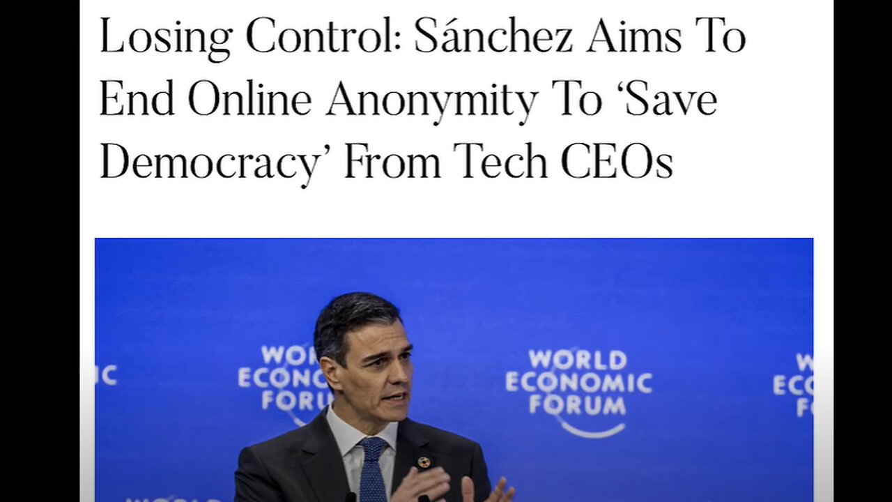 THE WEF JUST SAID, "WE MUST END BEING ANONYMOUS ONLINE & REMOVE ANYONE INFLUENCING PUBLIC OPINION!"