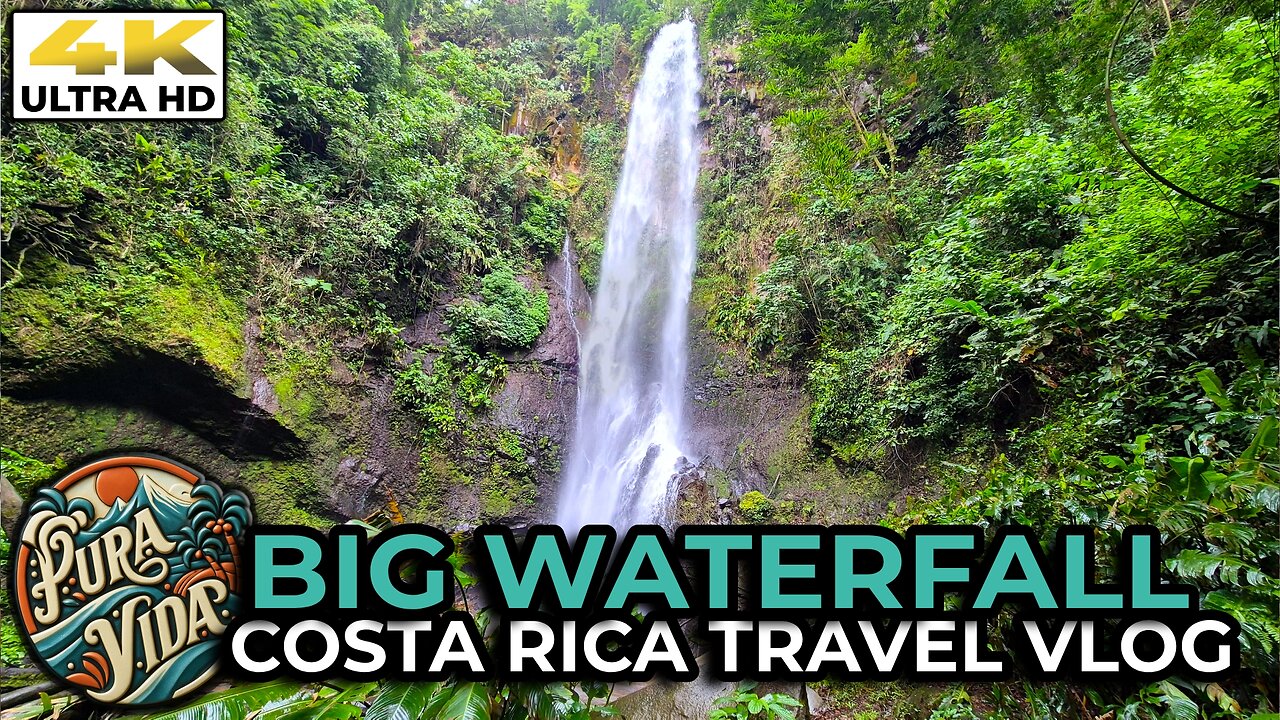 [4K] Huge Waterfall In Costa Rica 🏞️ Part IV Grecia Travel Itinerary Near SJO Airport #travel
