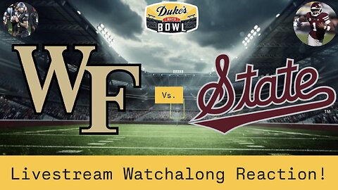 Wake Forest Demon Deacons Vs. Mississippi State Bulldogs 2026 Duke’s Mayo Bowl Livestream Watchalong