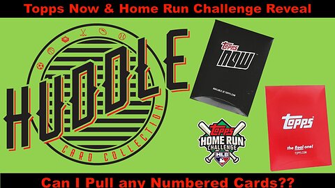 Topps Now Baseball Reveal and Home Ruin Challenge Winner Numbered Card