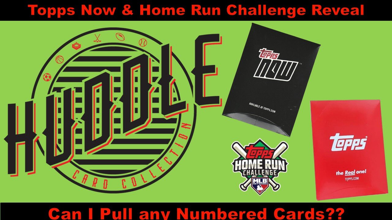 Topps Now Baseball Reveal and Home Ruin Challenge Winner Numbered Card