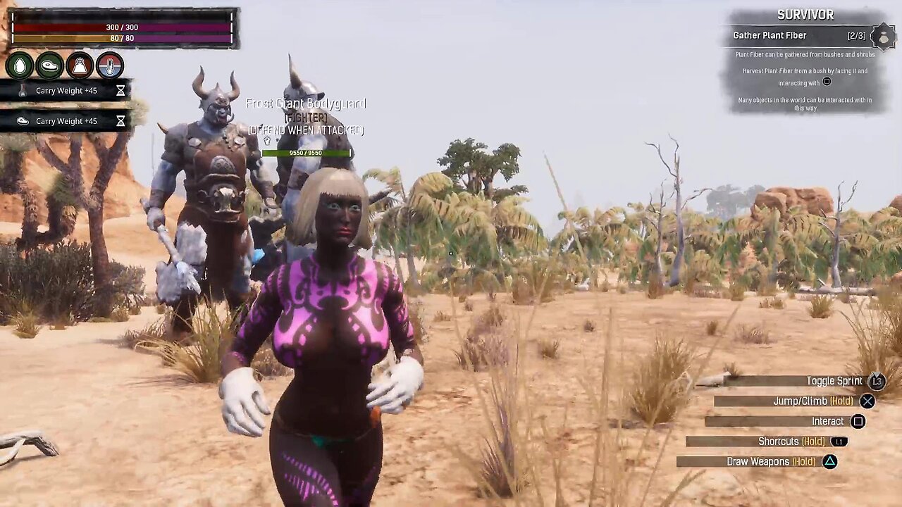 Conan Exiles beginners guide Frost Giants vs Giant Scorpion busty boobs Breast expansion
