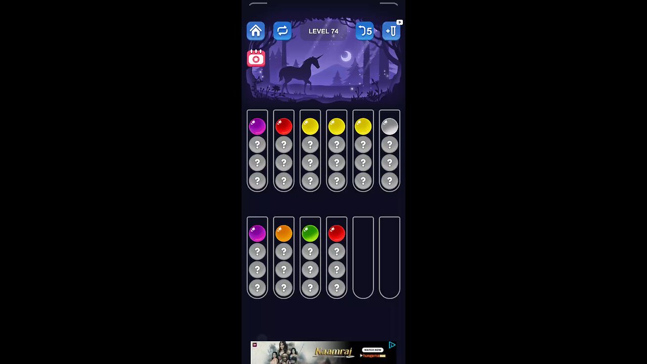 ball sorting puzzle level 74