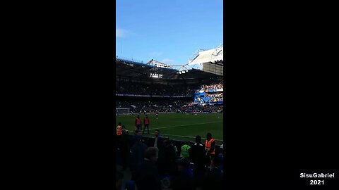 Newcastle fans invading Stamford Bridge. Chelsea vs Newcastle