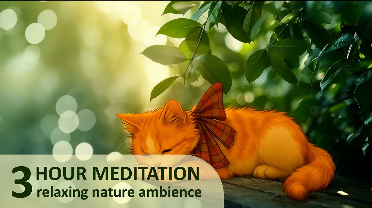 3 Hours Of Soft Nature Ambience | Relax And Let Your Mind Be Free