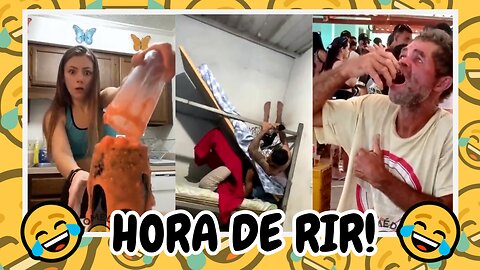 😂😂 TENTE NÃO RIR 😂😂 - VÍDEOS E MEMES ENGRAÇADOS 2025! [HORA DE RIR] #humor #tentenaorir #comedia