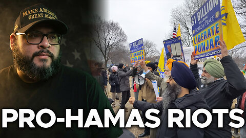 Pro-Hamas RIOTS In D.C. Outside Inaugural Meeting of the Board of Peace in DC