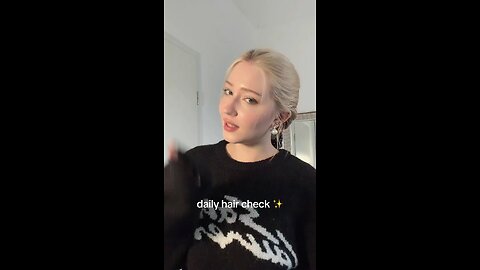 Daily hair check before leaving the house