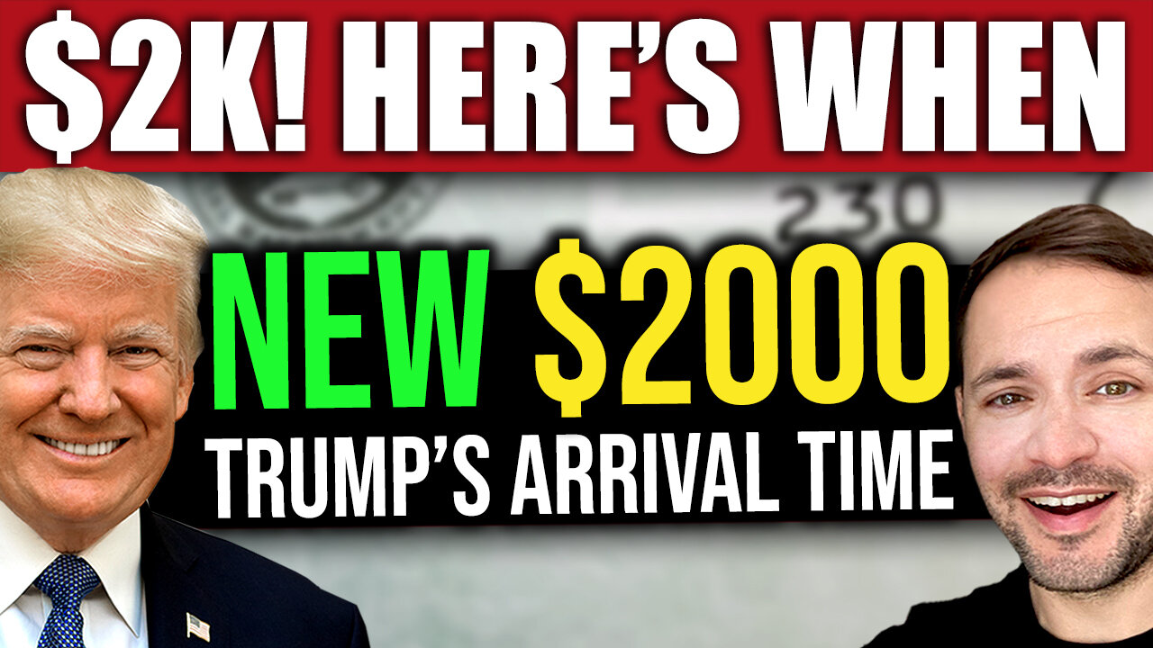 BREAKING: $2000 Tariff Checks Arriving - Trump's Update on WHEN!