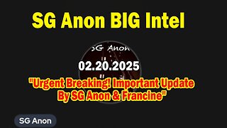 SG Anon BIG Intel Feb 20: "Urgent Breaking! Important Update By SG Anon & Francine"