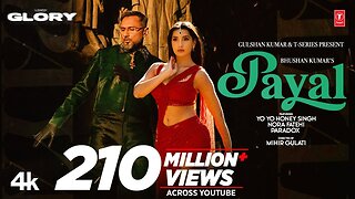 PAYAL SONG (Official Video): YO YO HONEY SINGH | NORA FATEHI | PARADOX | GLORY | BHUSHAN KUMAR