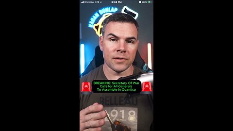 The U.S. Secretary of War has called for a meeting of all U.S. Generals and Admirals on Marine Corps