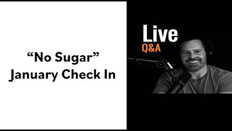 No Sugar January Check IN!