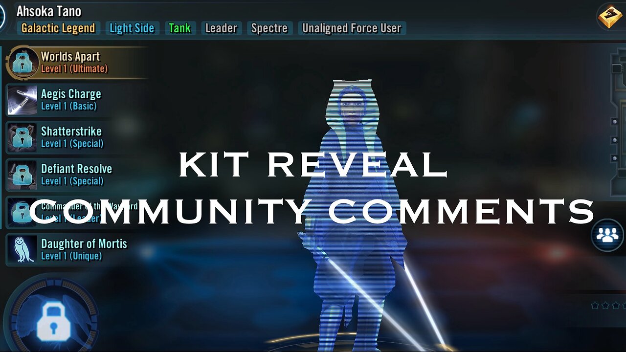 GL Ahsoka Tano Kit Reveal | Community Comments Only