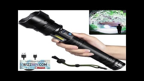 Flashlights High Lumens Rechargeable Super Bright 990000 Lumens Flashlights with USB Cable Review