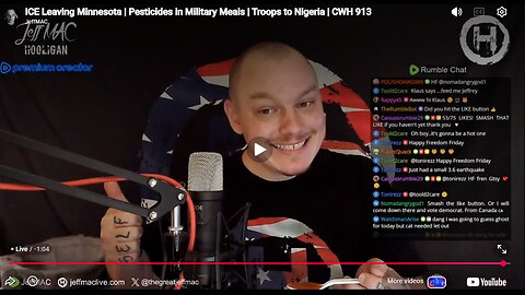 ICE Leaving Minnesota | Pesticides in Military Meals | Troops to Nigeria | CWH 913