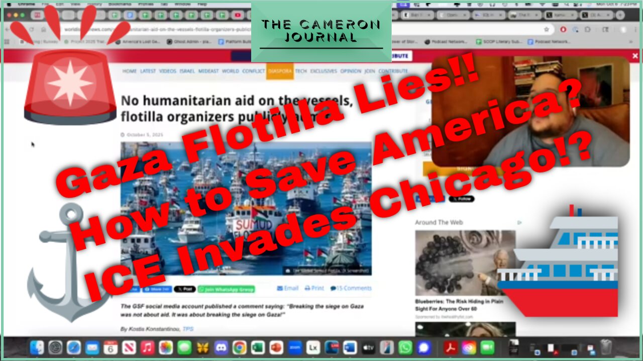 ICE Invades Chicago, How to Save America, and the Gaza Flotilla was a Lie?