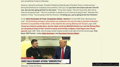 Zelensky warns Trump at the White House