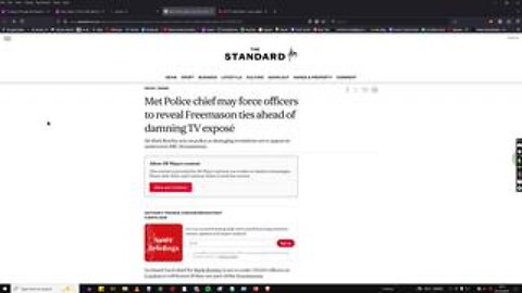 Interesting - 33,000 - Freemasons - Met Police - The Standard