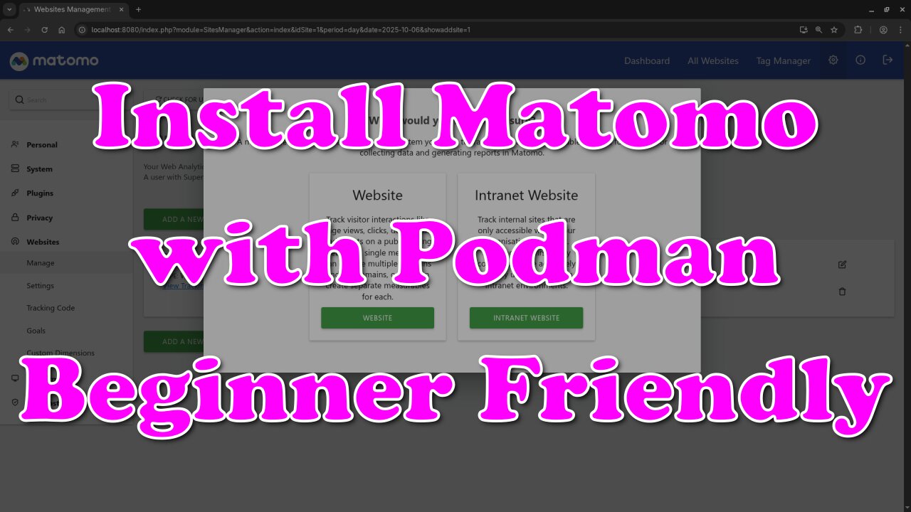 How to Install Matomo with Podman - Full Beginner Tutorial for Web Analytics