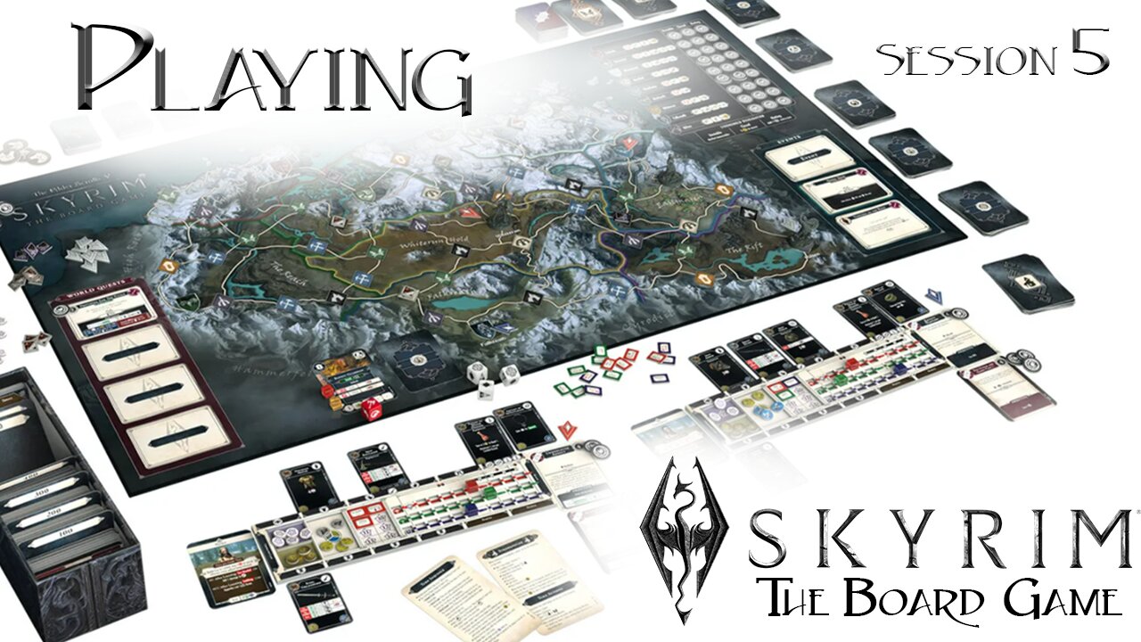 Playing Skyrim (The Board Game) with Inu! - Session 5
