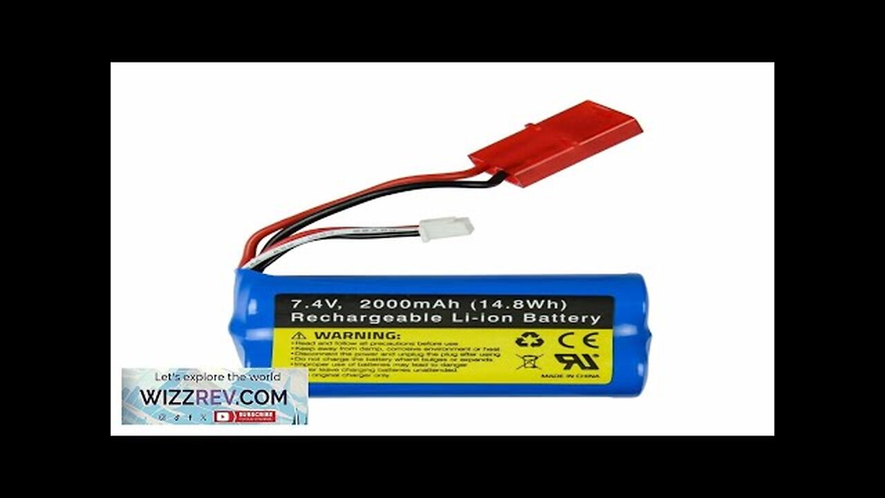 UDIRC UDI021 Eachine EBT04 RC Boat Spare 7.4V 2000mAh 14.8Wh Li-ion Battery Review