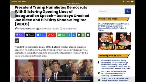 President Trump Humiliates Democrats With Blistering Opening Lines of Inauguration Speech