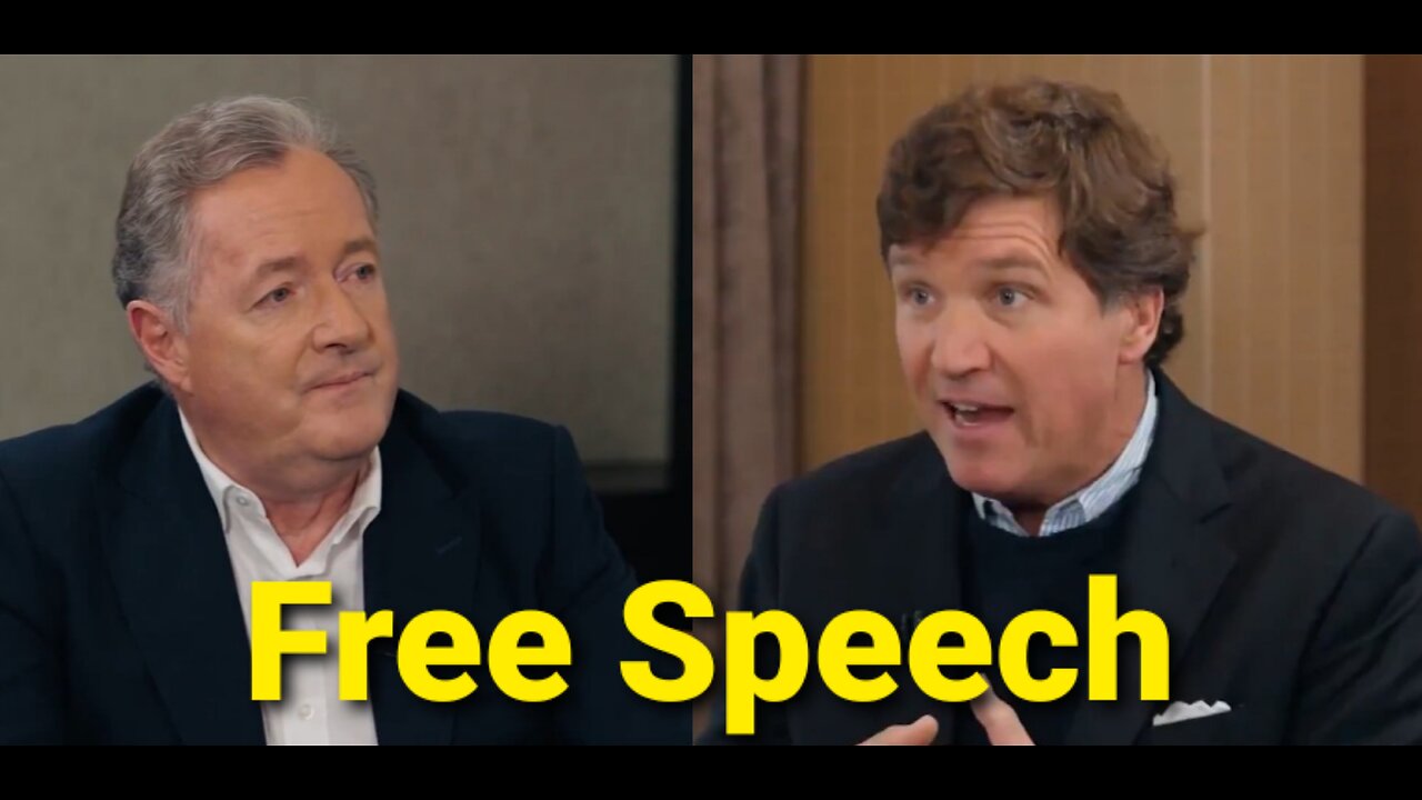 Watch Tucker Carlson Absolutely CORNER Piers Morgan: Prove You Have Free Speech in the UK Right Now!