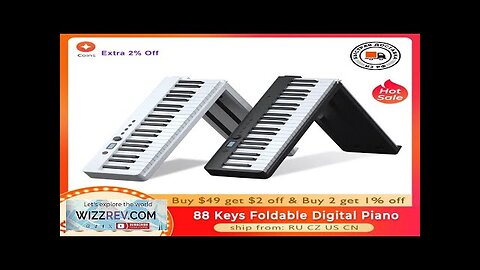 Portable 88 Keys Foldable Piano Digital Piano Multifunctional Electronic Keyboard Piano Review