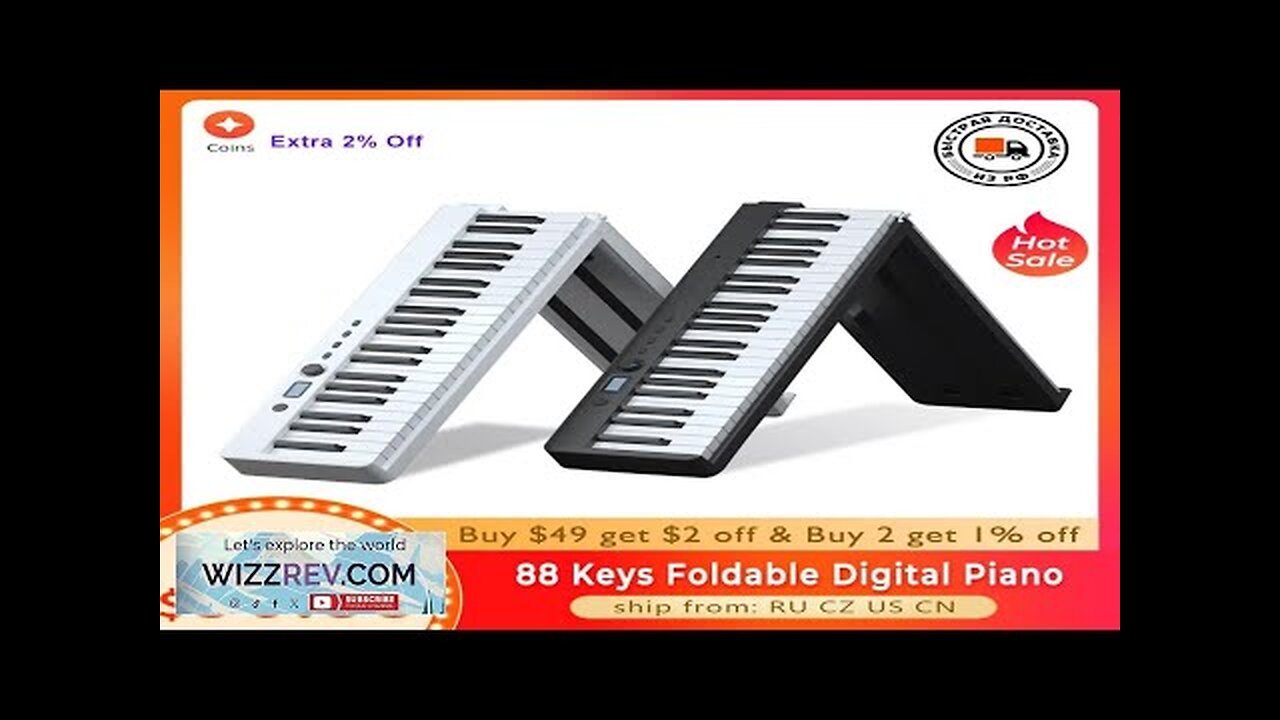 Portable 88 Keys Foldable Piano Digital Piano Multifunctional Electronic Keyboard Piano Review