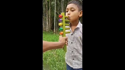 Creative Bamboo Balloon Toy Amazing 5 Tube DIY Craft Idea