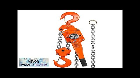 VEVOR Manual Lever Chain Hoist 6 Ton 13200 lbs Capacity 10 FT Review