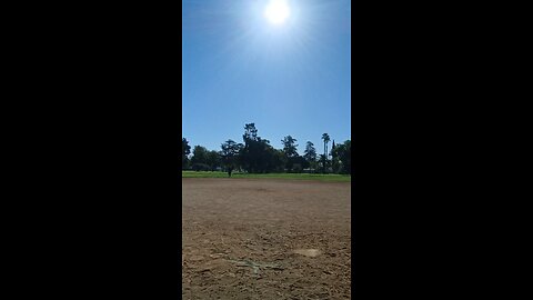 Good Throw from Home Plate to Second Base.