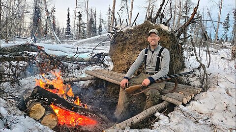 No tent, No sleeping bag - Extreme Winter Survival Camping (0F/-18C)#NoTent #NoSleepingBag #ExtremeW