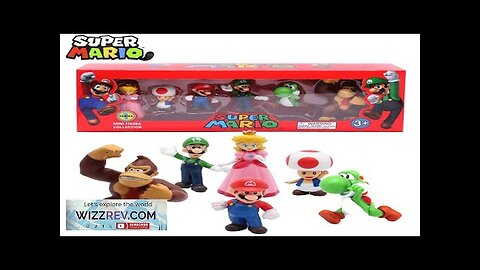 6pcs/set Super Mario Bros PVC Action Figure Toys Dolls Model Set Luigi Review