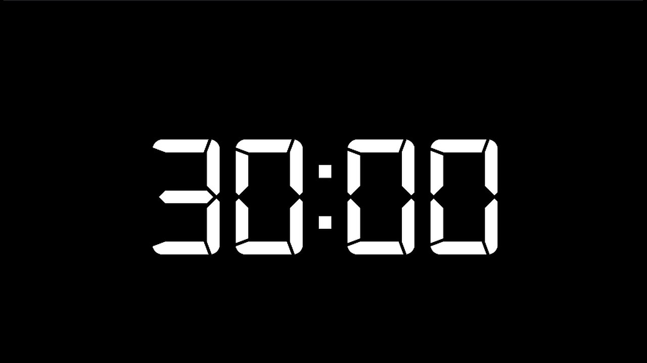 30 Minute Countdown Timer (no Alarm)