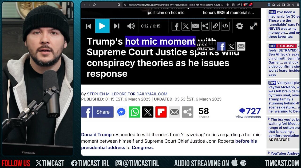 "Trump CAUGHT On HOT MIC Says Democrats, Wild Conspiracy Erupts After Trump Thanks SCOTUS"